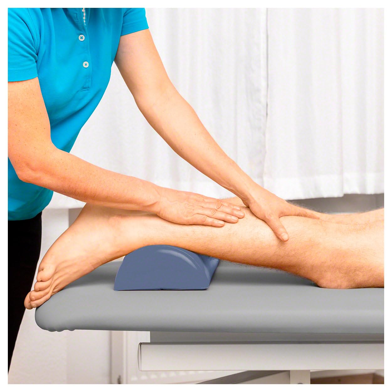 Sport-Tec Lagerungsrolle Lagerungskissen Knierolle Fitnessrolle für Massageliege 40x15x7,5 cm