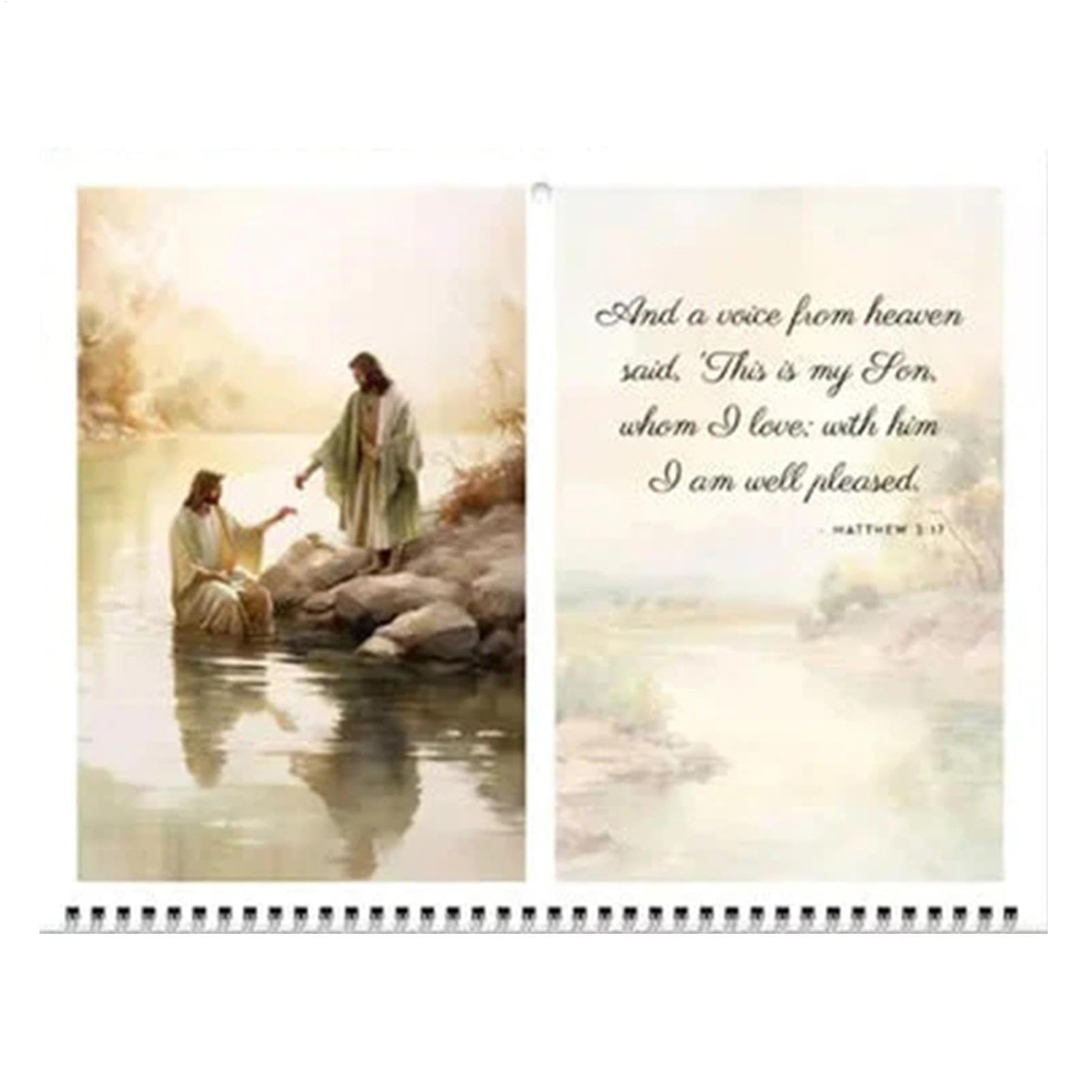 Christian Wall Calendar 2024 - Jesus Faith Art Monthly Planner | Inspirational 2024 Jesus Calling Wall Calendar, Christian Poster Calendar, Religious Wall Art Planner, 11.4 X 8.3 Inches