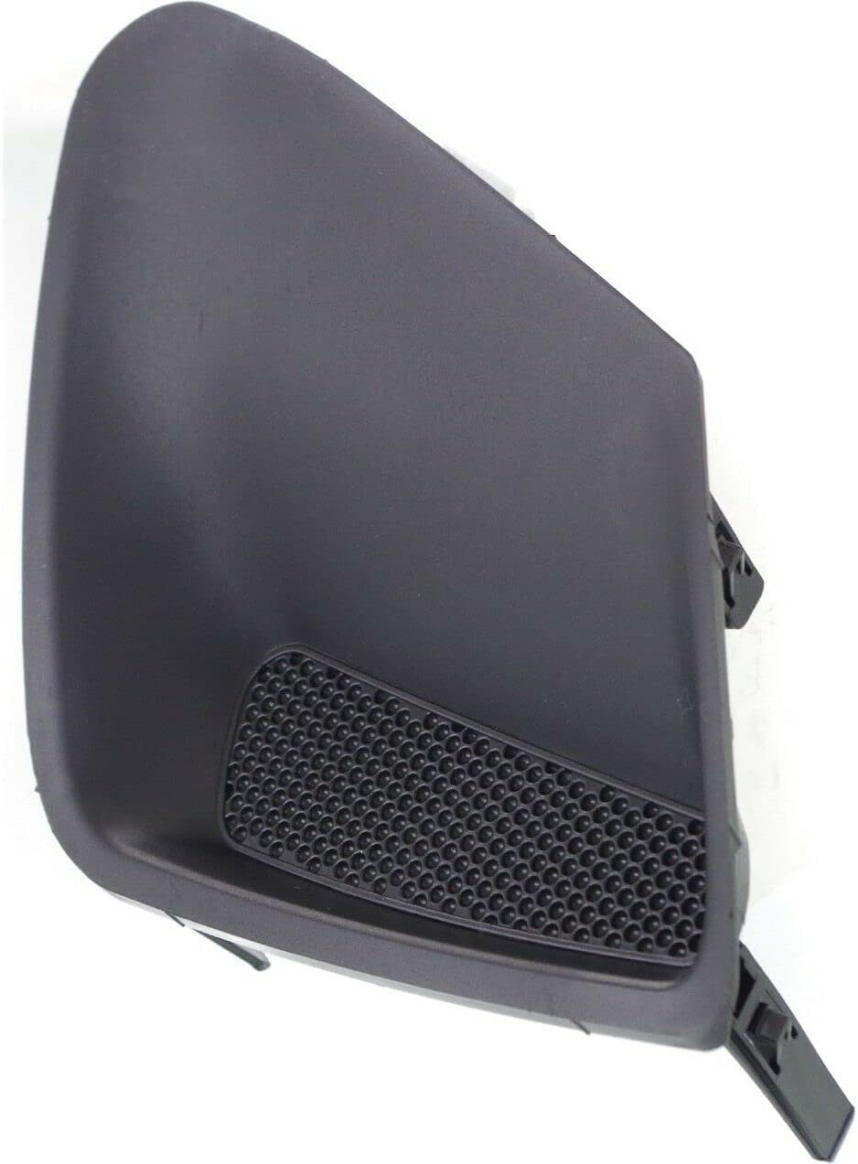 DAT AUTO PARTS Front Left Driver Side Bumper Fog Light Hole Lamp Cover Grille Molding Trim Insert Replacement for 2011 2012 2013 Toyota Corolla Sedan Black Textured Plastic TO1038141 8148202190