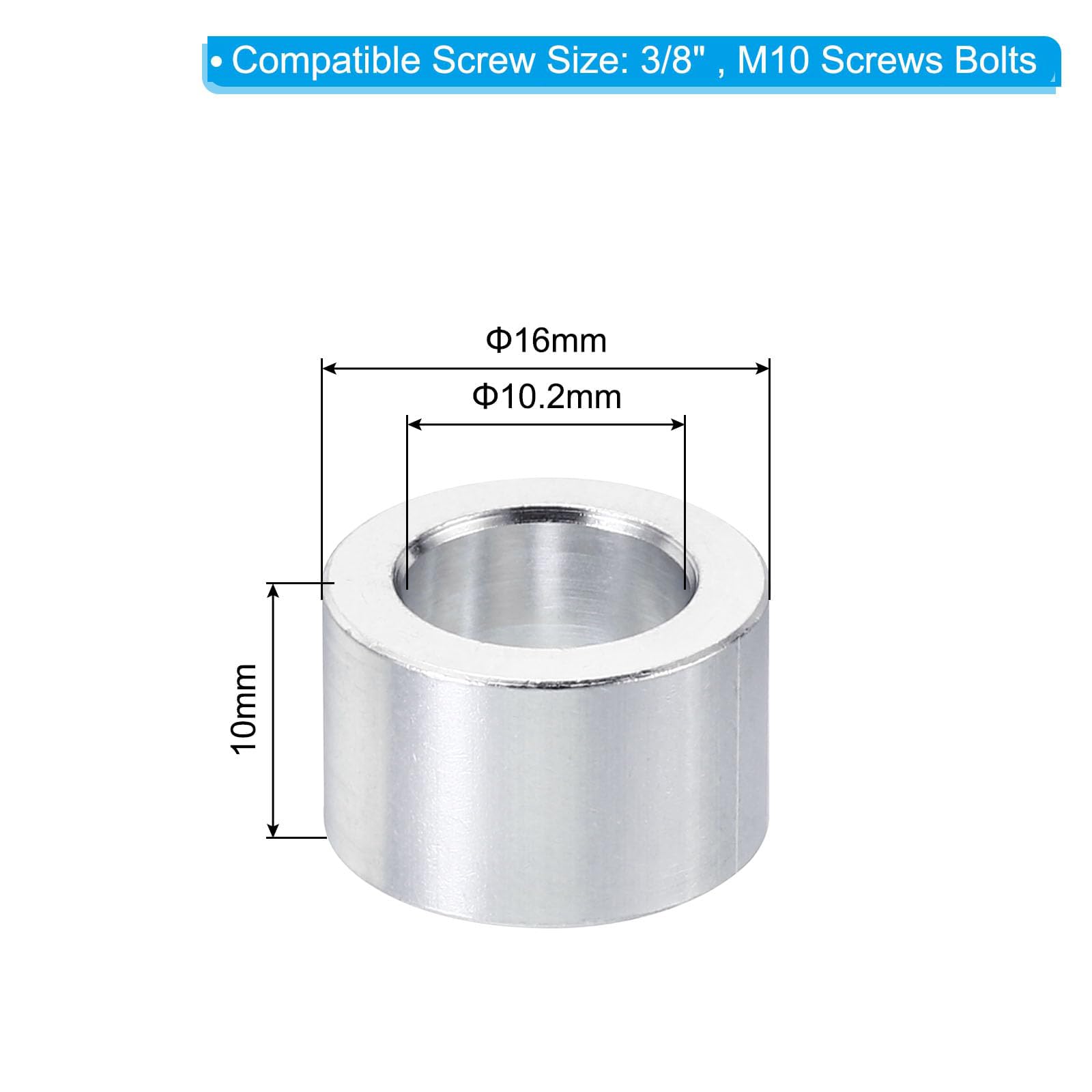 Unifizz M10 Aluminium Spacers - Image 2