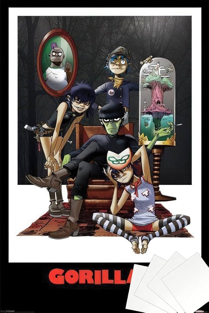Amazon.com: Gorillaz - Music Poster (Plastic Beach/Family Portrait