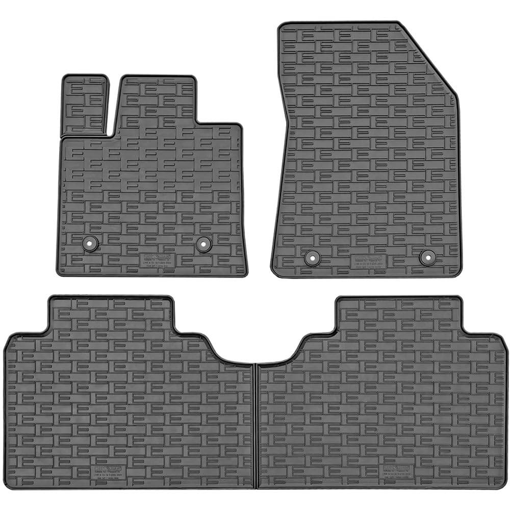 Tapis de sol en caoutchouc Lynk & Co 02 2024- robuste finition noire haut de gamme