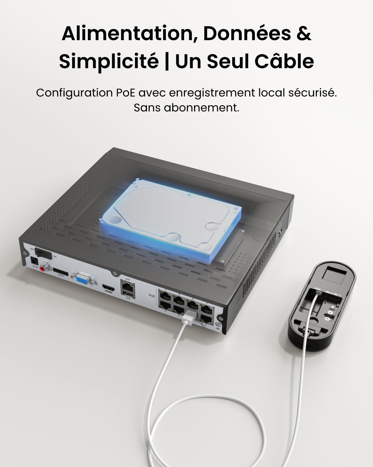 Reolink Sonnette Vidéo PoE avec Chime, Sonnette Extérieur avec Caméra 5MP, Vue Diagonale à 180°, Audio Bidirectionnel, Détection de Personne, Etanche, Alertes, Compatible avec NVR, Video Doorbell