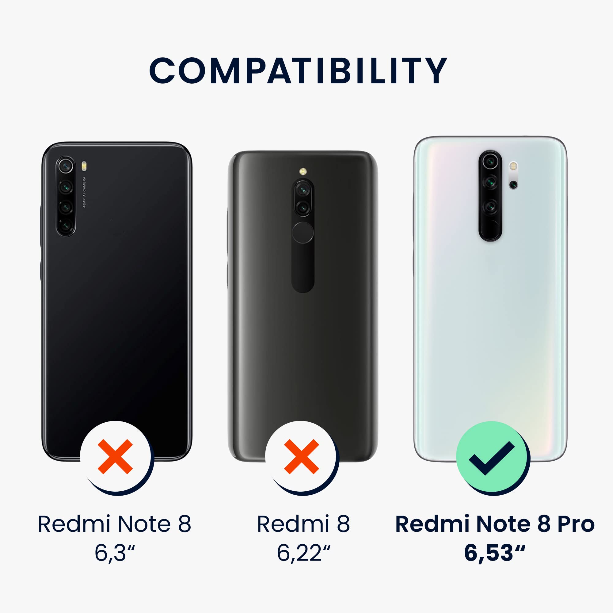 Holz-Carbon-Handyhülle Für Xiaomi Redmi Note 8 Pro – Stylisch, Stoßfest & Einzigartig In Dunkelbraun/Schwarz