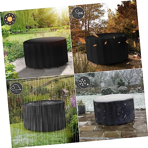 Housse table ronde jardin imperméable bâche mobilier extérieur 185cm