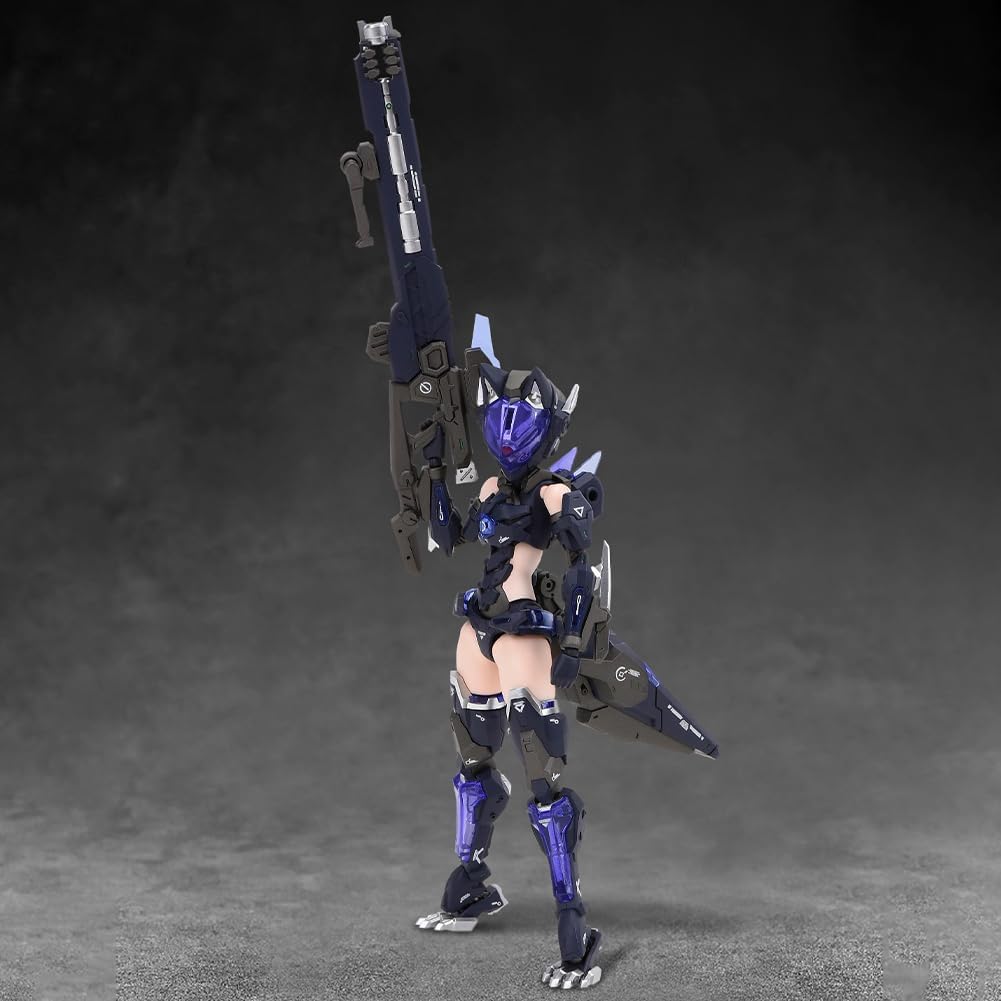 Mecha Musume Figure F.O.X. Long Range Striker Unit-Vivienne·Hayha Figure Articulated Figures with Accessories, Face Changeable, Joint Movable, Parts Removable 16cm