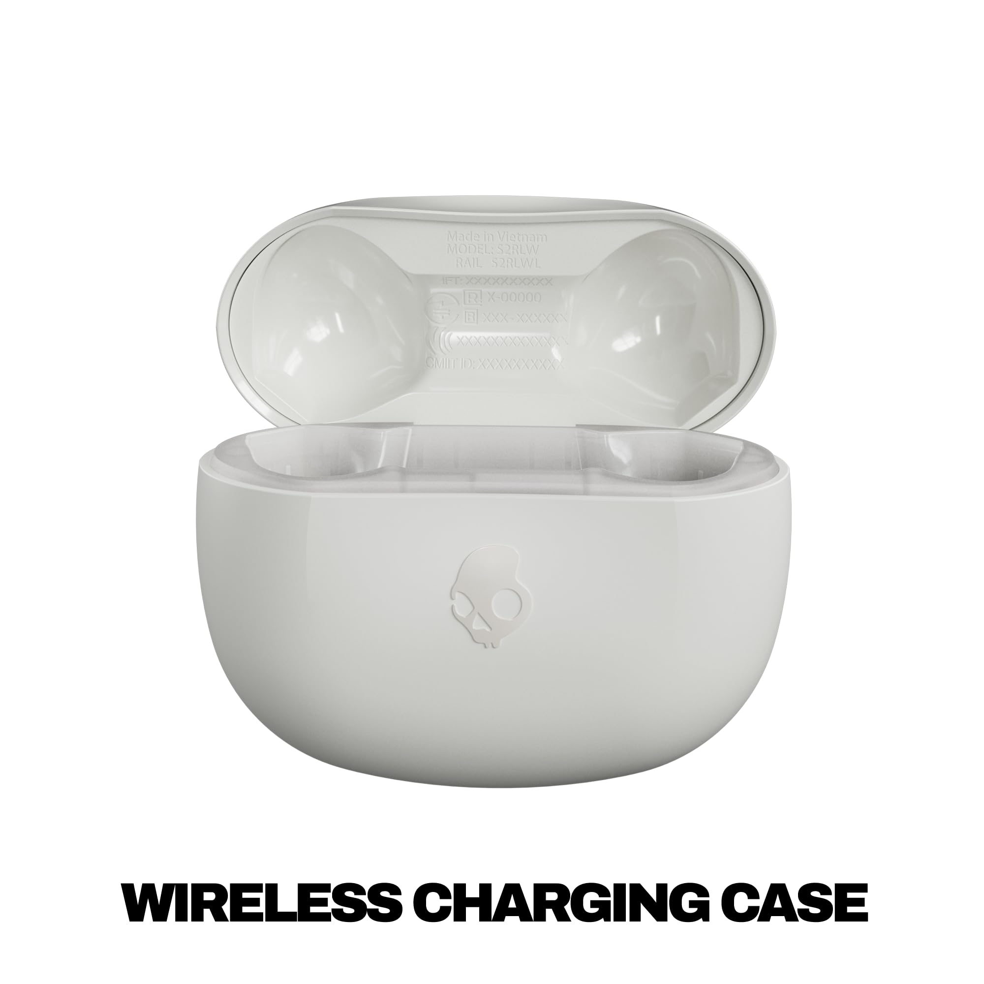 Skullcandy Rail ANC Bezprzewodowe Słuchawki Douszne z Aktywną Redukcją Szumów, 27 godz. Słuchania, Mikrofon, Obsługa iPhone’a, Androida i urządzeń Bluetooth – beżowy