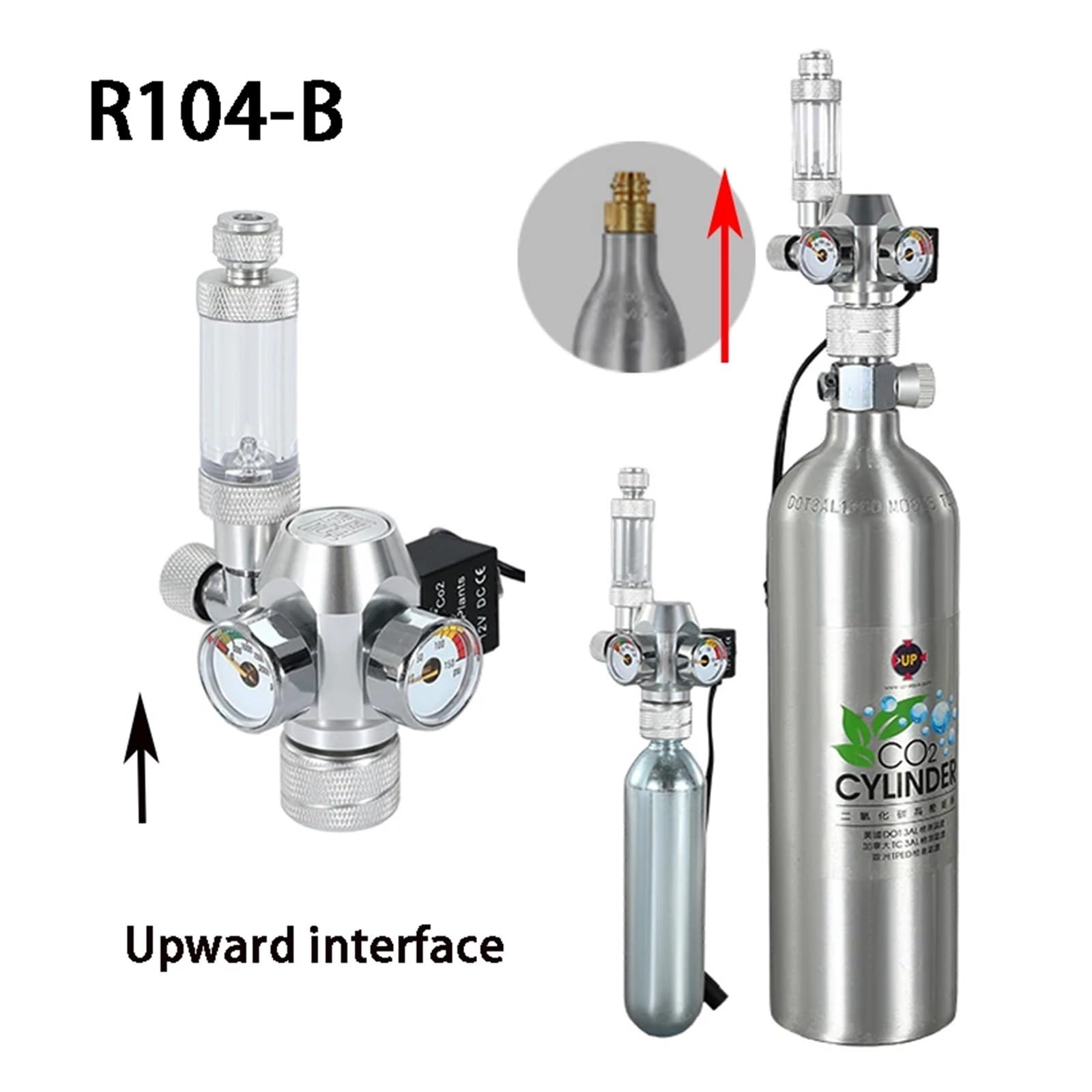 Nuevo Regulador de CO2 for Acuario DIY, válvula electromagnética, Contador de Burbujas, Sistema de Control de CO2, válvula Reductora de CO2 for pecera(G5-8)