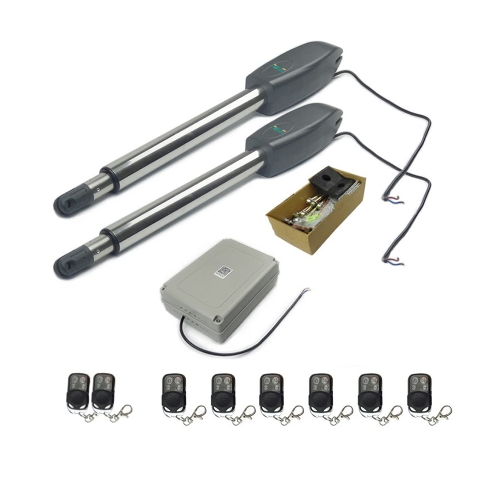 Apricancello automatico Attuatore lineare elettrico con telecomando senza fili motore motore 400kgs Apricancello automatico a battente for strada privata per sicurezza(5ps remote)