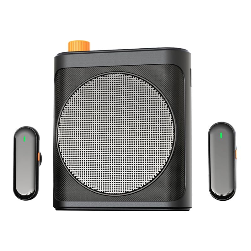 sachui® m29 wireless loudspeaker with collar clip mic | portable bluetooth mic for teaching & live use