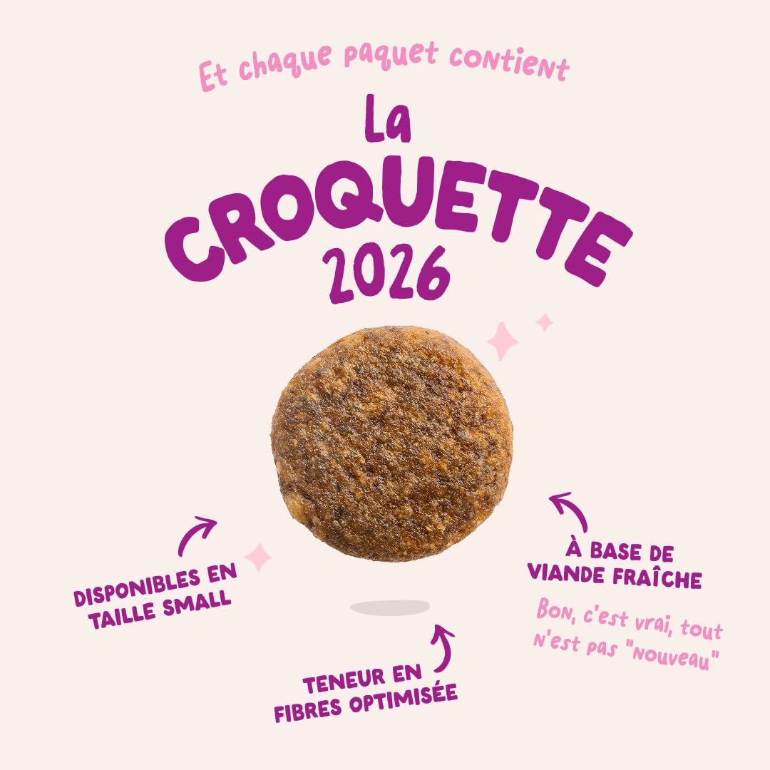 Edgard & Cooper Croquettes Chiot Sans Céréales Pour Chiens Adultes Medium (2.5kg), Canard Et Poulet Frais, Teneur En Fibres Adaptée Aux Chiots, Recette Naturelle, Jamais De Farine Animale
