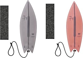 2023 New Finger Surfboard Creative Wind Deck Finger Surfboard,Mini Surfing Toys Fingertip, Finger Surfing Stress Relief,Fingerboard Toy for Car Ride Finger Snowing (Transparent Black+red)