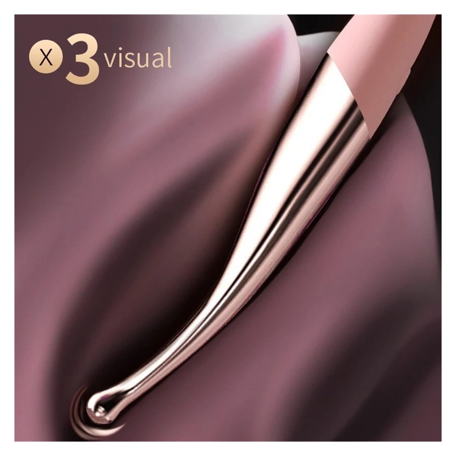 Masseur portable anti-stress à tête interchangeable - Conception compacte, massage précis et haute performance, adapté aux hommes et aux femmes(Pink SET)