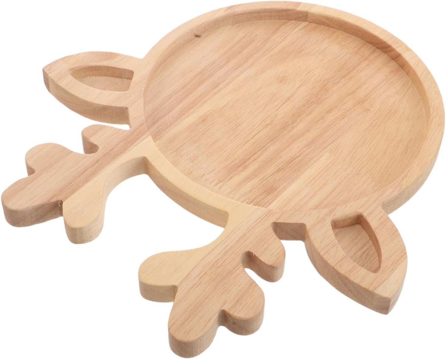 TOYANDONA Wooden Christmas Elk Serving Tray Reindeer Holiday Cheese Board for Christmas Dessert Appetizers Decorative Dish