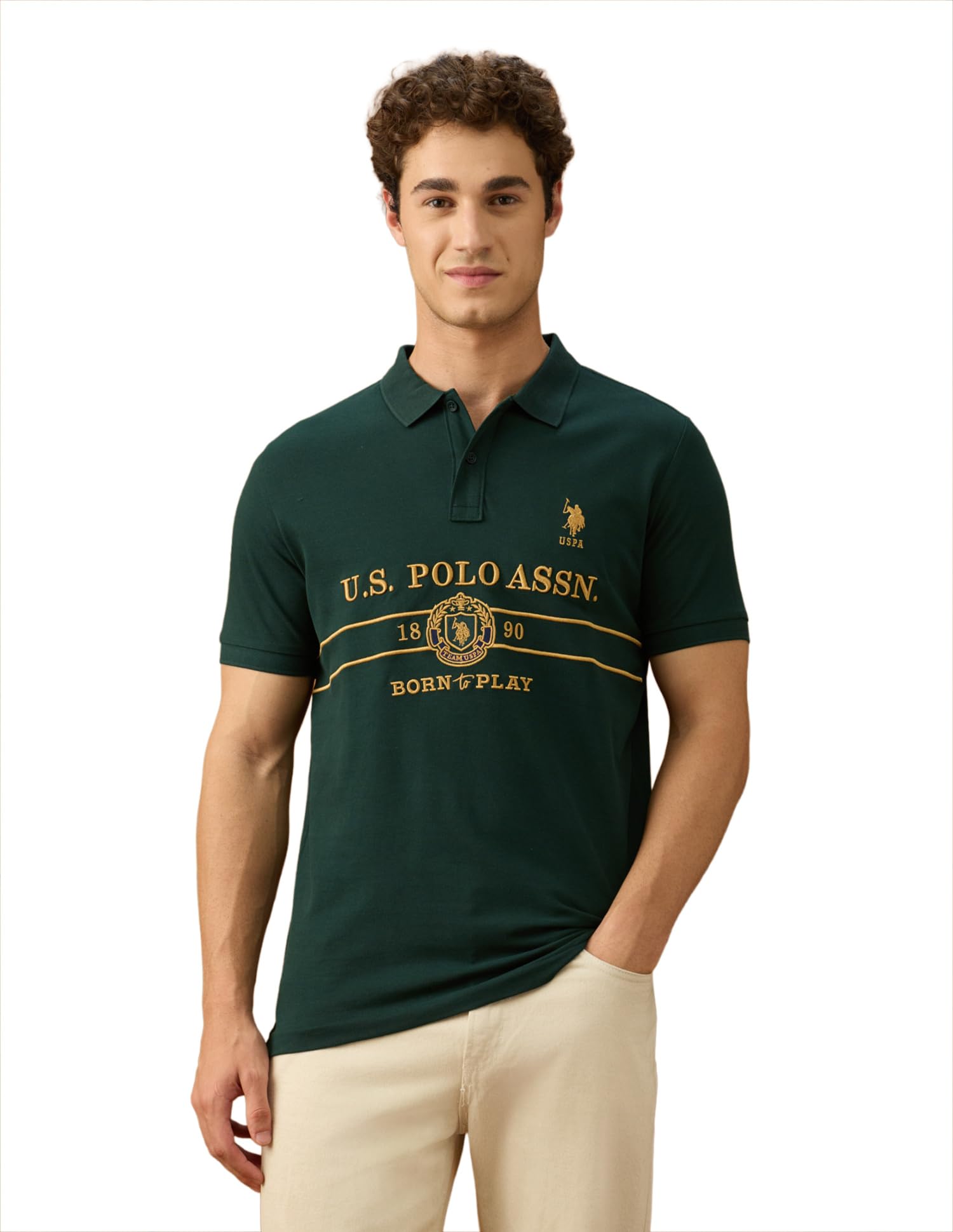 u.s. polo assn. U.s.Polo Association Men's elvenado Slim fit Polo Shirt-picture-36