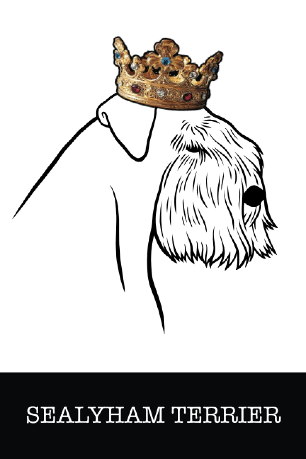 Sealyham Terrier: Sealyham Terrier King/Queen Wearing Crown Notebook Journal