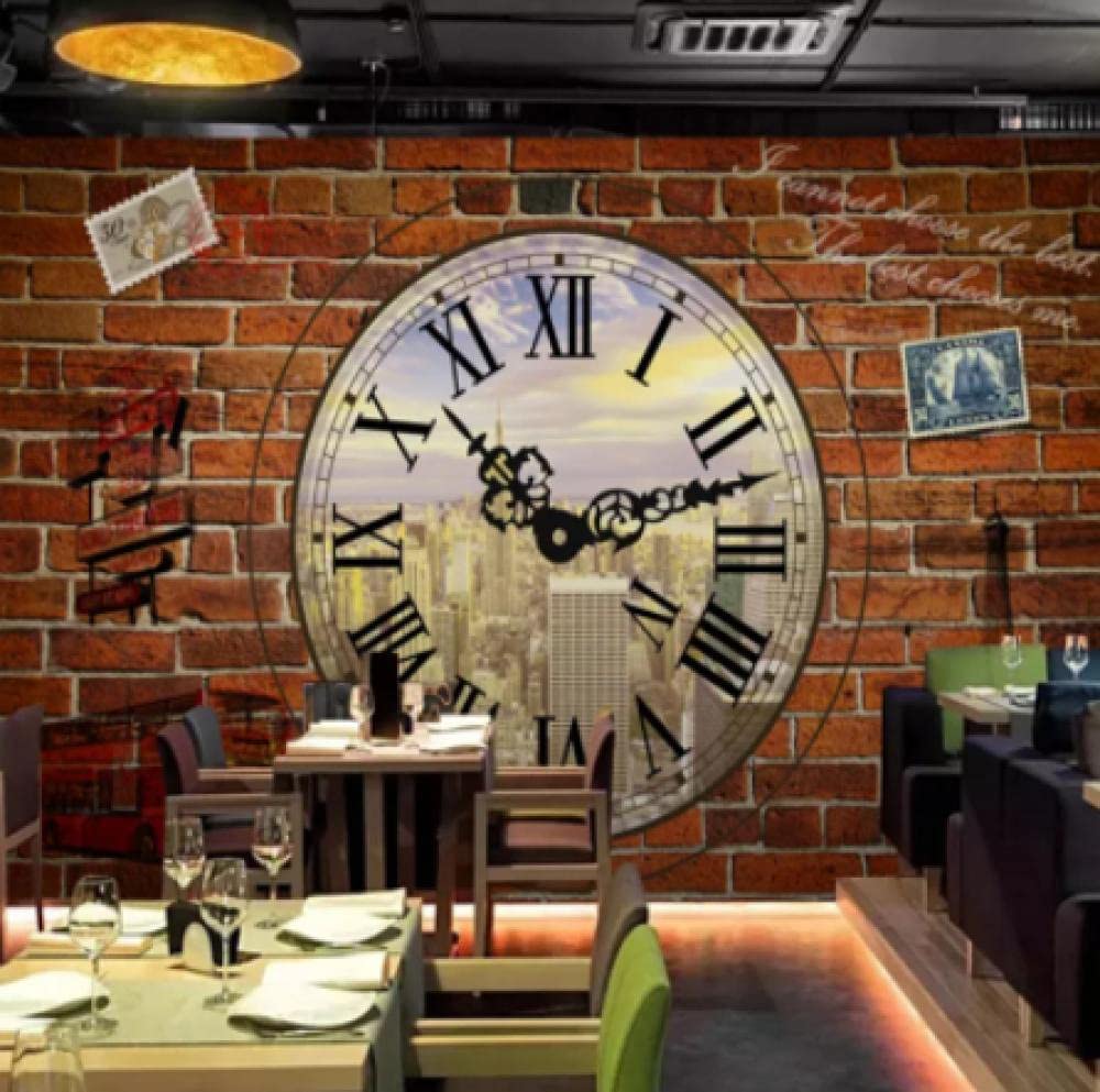 Papel Pintado Mural 3D Reloj De Mano Girando Autoadhesivo Pared Foto Arte Cartel De La Pared Pegatinas Decorativas De Pared Pelar Y Pegar Pegatinas De Fondo De Pared Ex 250 (ancaHtoo) x 175 (aHto) cm