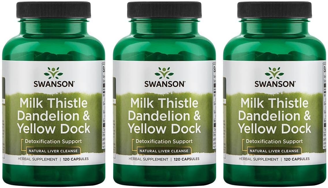 Swanson Milk Thistle, Dandelion & Yellow Dock Herbal