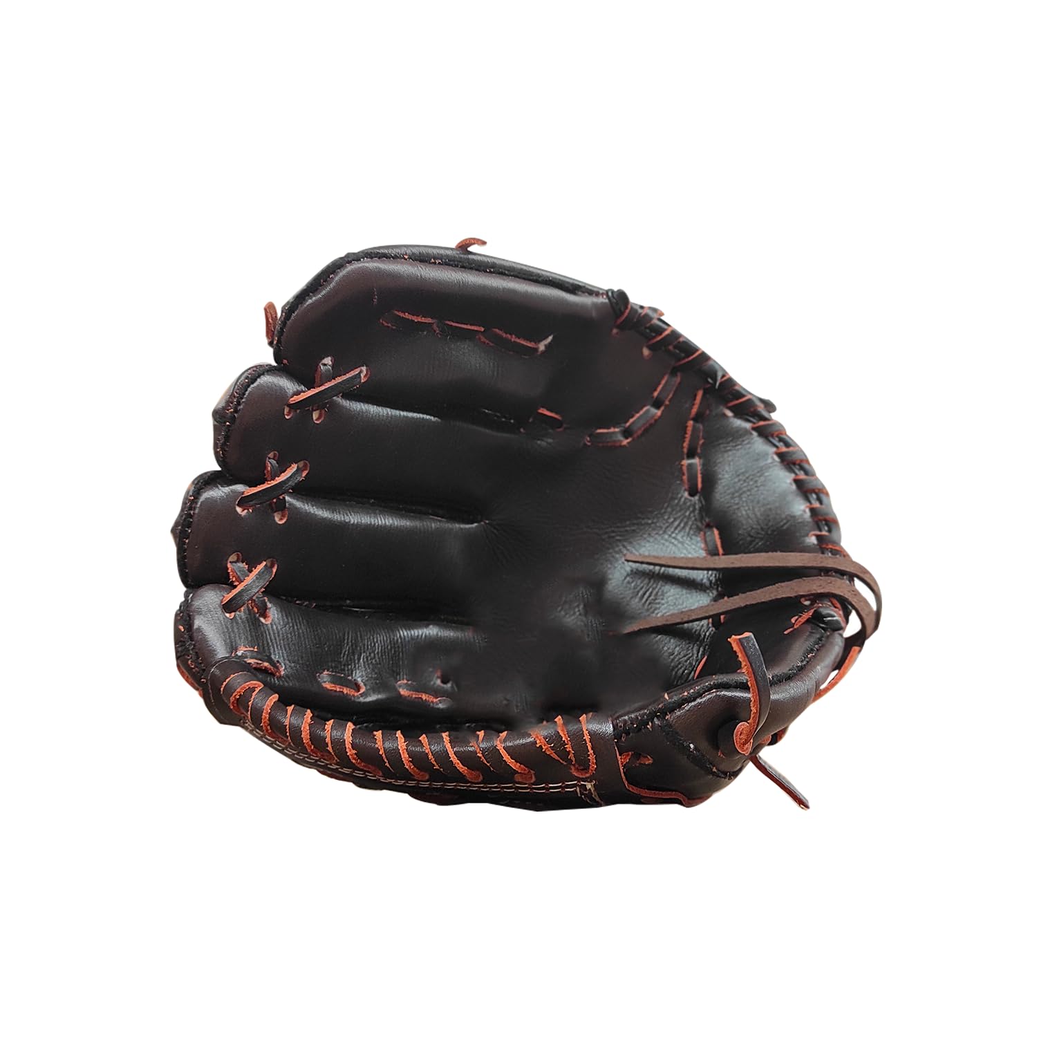 Gant De Baseball - Marron Vintage - Cuir De Vachette - Cousu Main - Marque Française