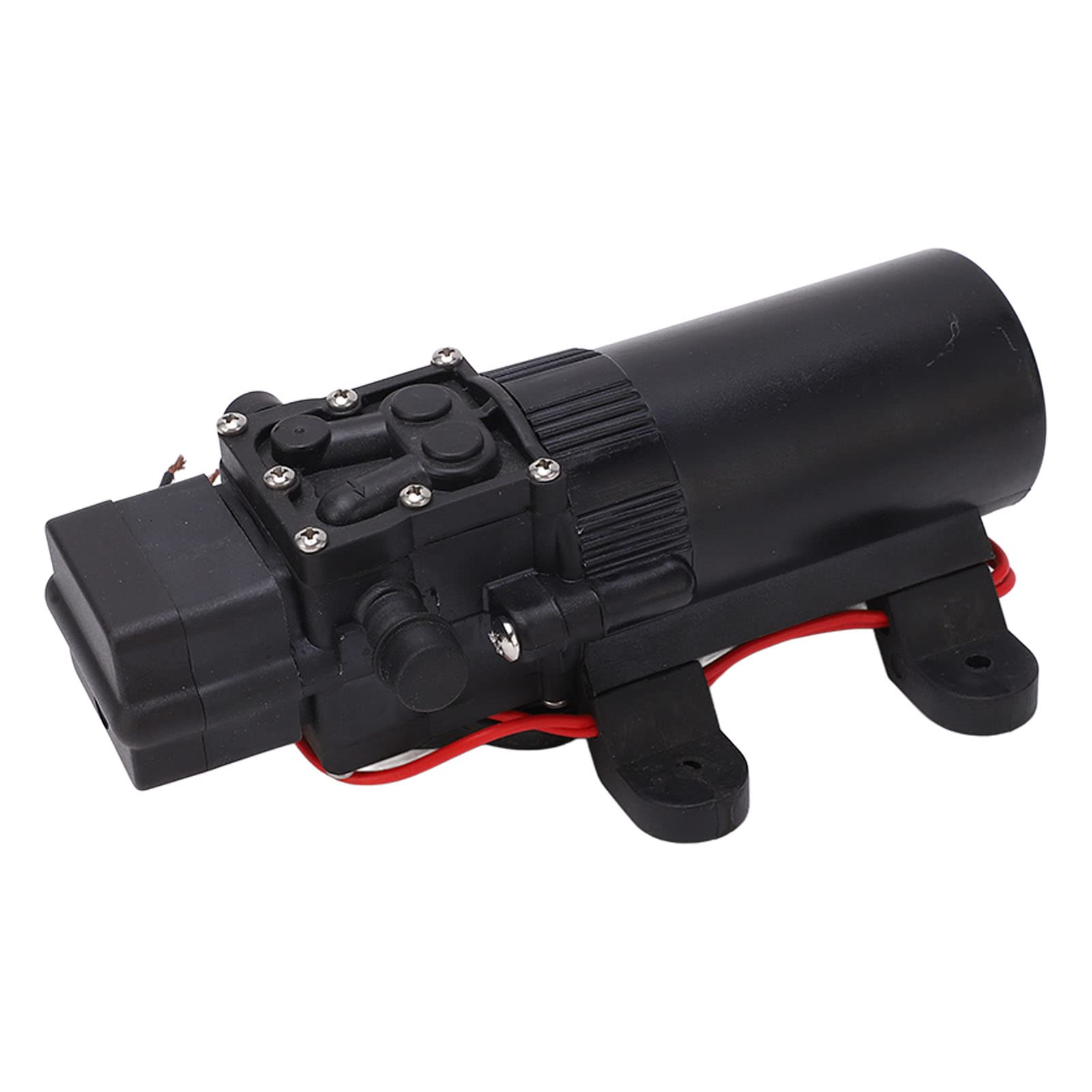 Bomba de Diafragma CC, Motor de Cobre con Cabezal de 40 M, 70 PSI, 0,7 GPM, con Interruptor de Presión, para Calentador de Agua, Ducha, Limpiaparabrisas, Pulverización Agrícola (CC 24 V)