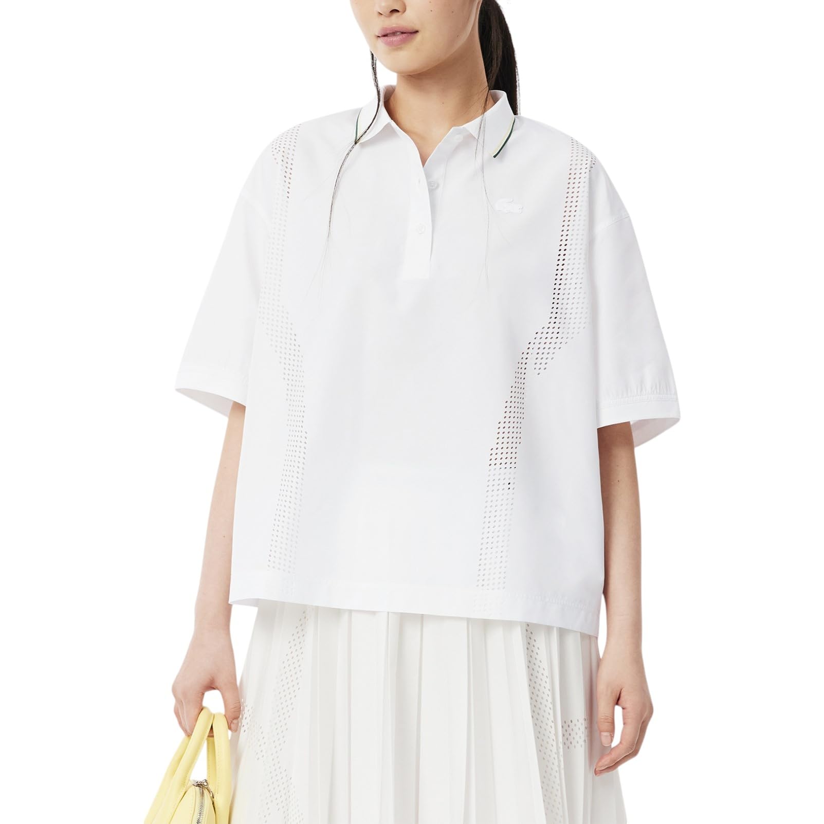 Women's Oversized Technical Fabric Polo Shirt