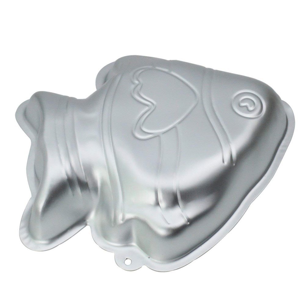 9.5 inch Aluminum Alloy Fish Cake Baking Pans Bake Mold for Kids