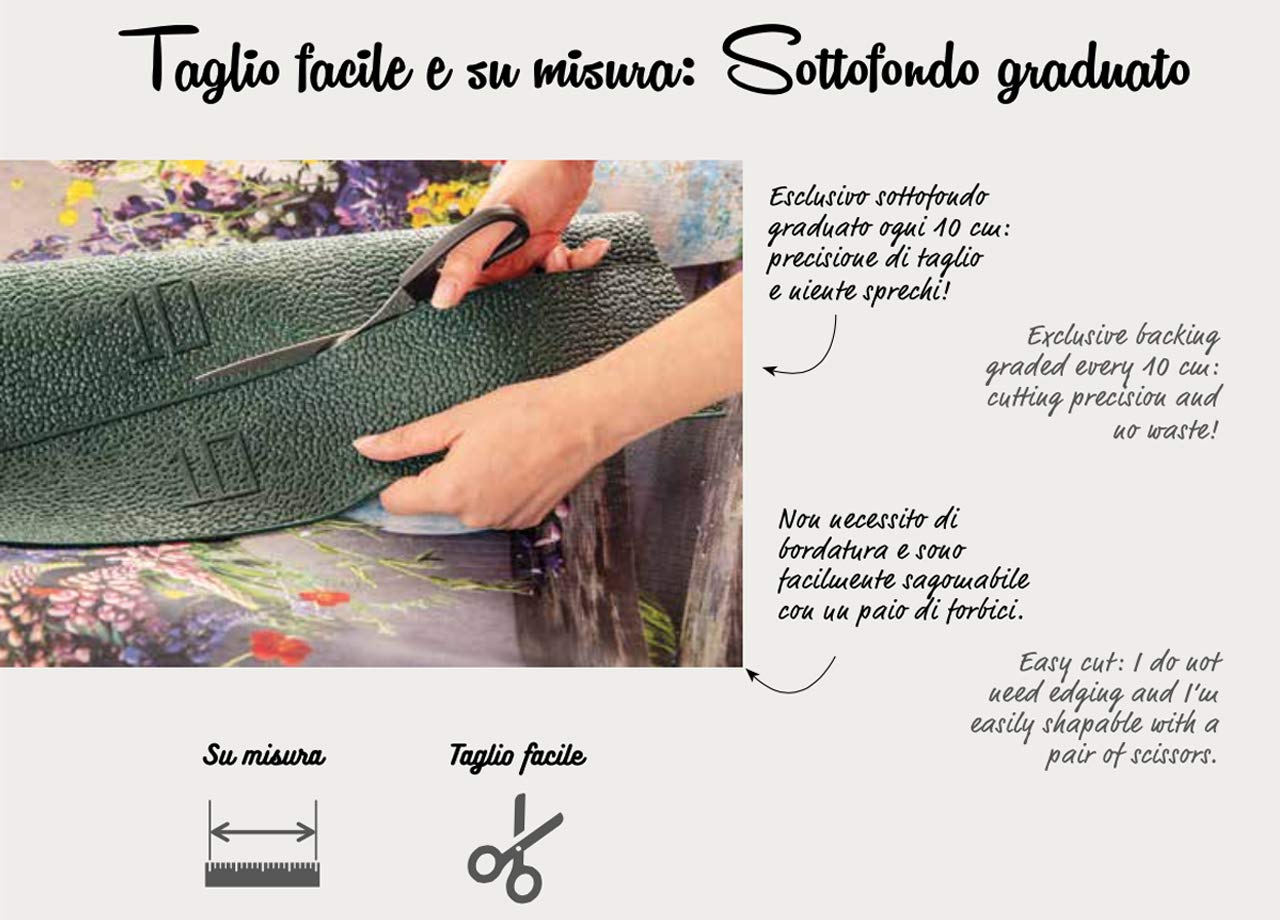 BIANCHERIAWEB Tappeto Passatoia Cucina Antiscivolo Stampa Digitale Sprinty Dis. Pub 50x180 Pub