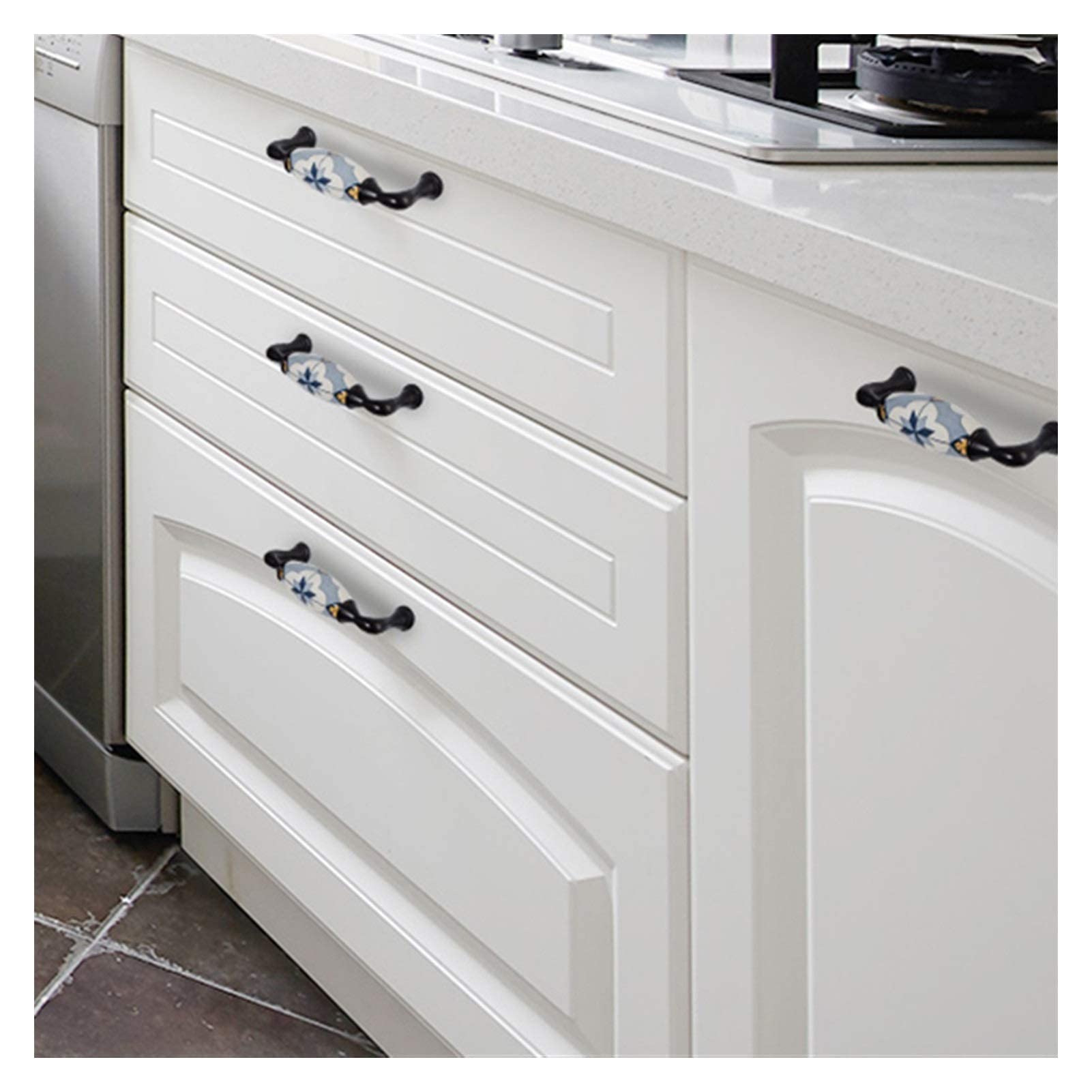 Poignée De Porte - Vintage - Brushed Red Bronze - Métal - 81x35x20mm