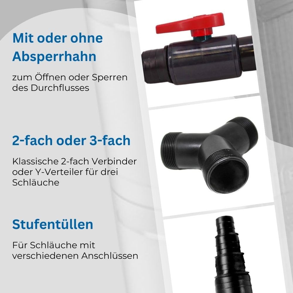 Raccordo Piscina 38 Mm A 32 Mm,Connettore Tubo Piscina 38 Mm - Foto 2