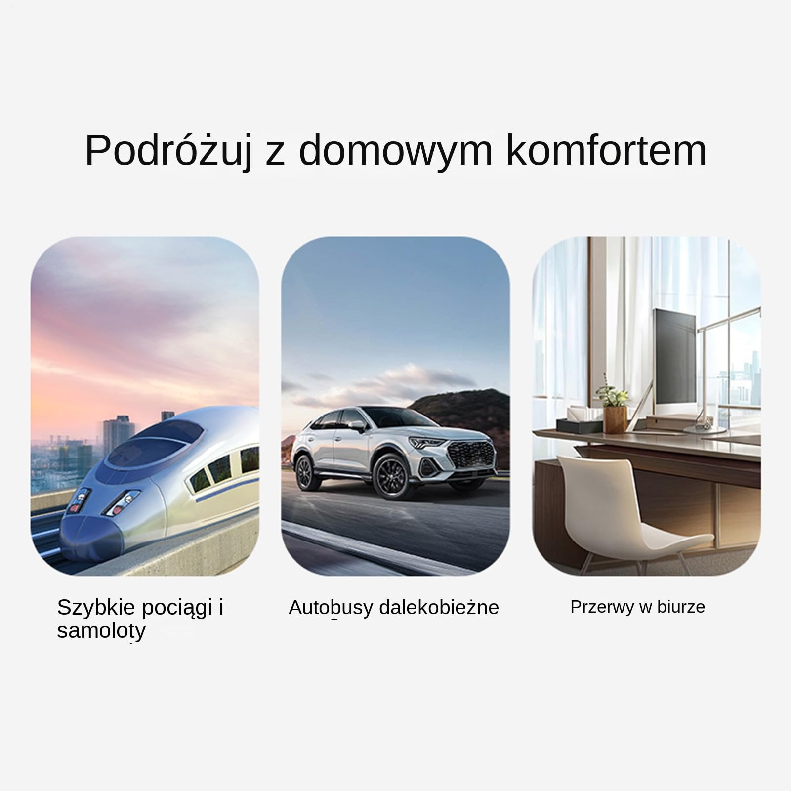 Poduszka Podróżna z Pianki Memory Foam Poduszka Podróżna W Kształcie Litery