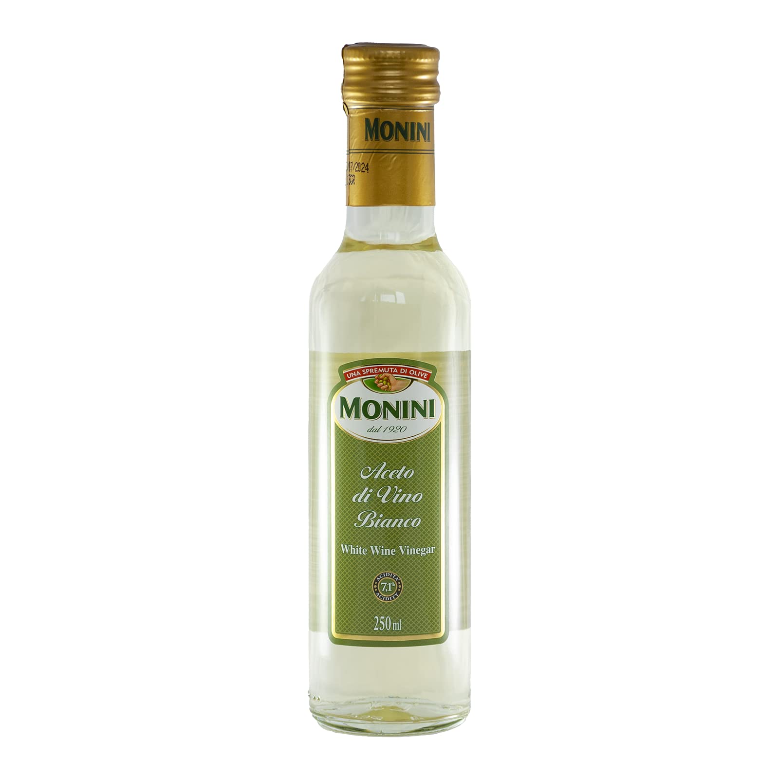 Monini Aceto di vino Bianco 250 ml X 6 bottiglie