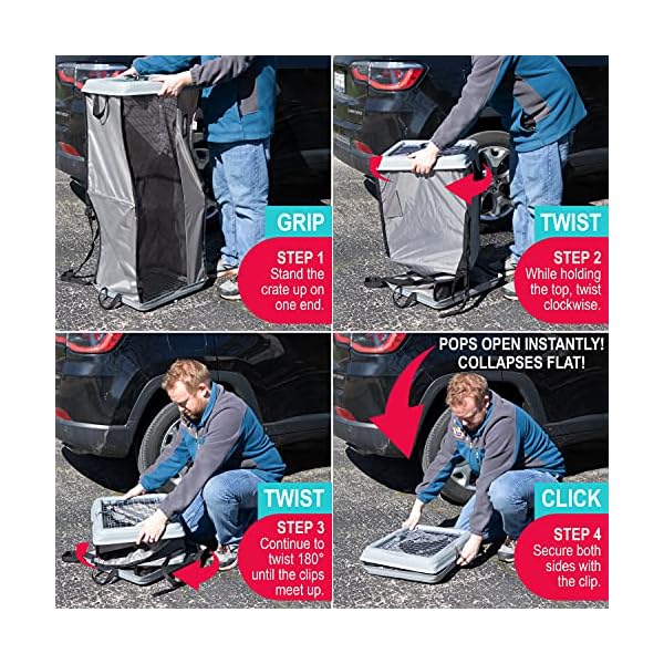 SPORT-PET-Large-Pop-Open-Kennel-Portable-Cat-Cage-Kennel-Waterproof-Pet-Bed-Travel-Litter-Collection Portable Dog Cage Kennel