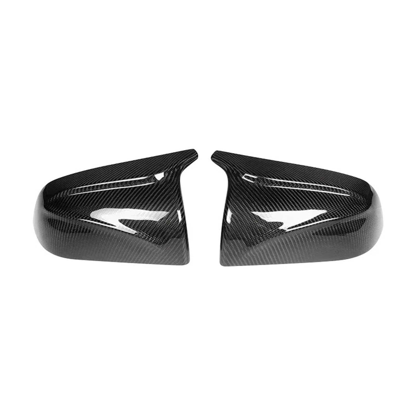 Wing Mirror Cover Caps for Tesla for Model 3 2017-2022 Rear Mirror Cover Rearview Side Sticker Car Decor Modification Carbon Fiber ABS(Carbon Fiber Pattern)
