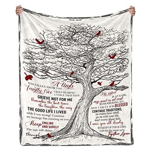 FAIVHSO Bereavement Gifts Blanket Sympathy Gift Memorial Gifts - in Memory of Loved One Condolences Gift in Loving Memory Blankets Memorial Gifts for Loss of Mom Dad Grandma Grandpa Pet 60 x 50