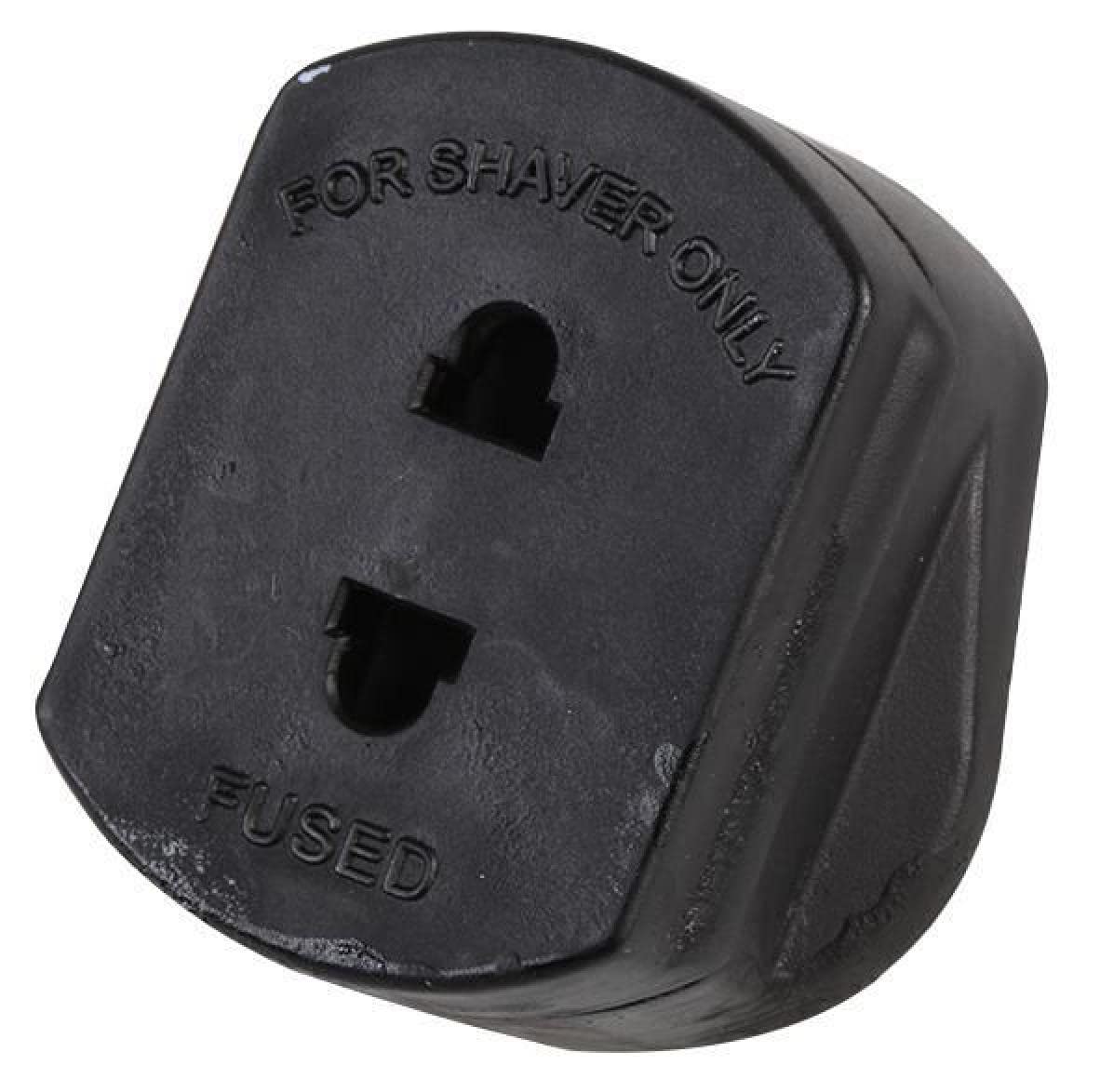 Pro Elec Black 1A Shaver Adaptor,