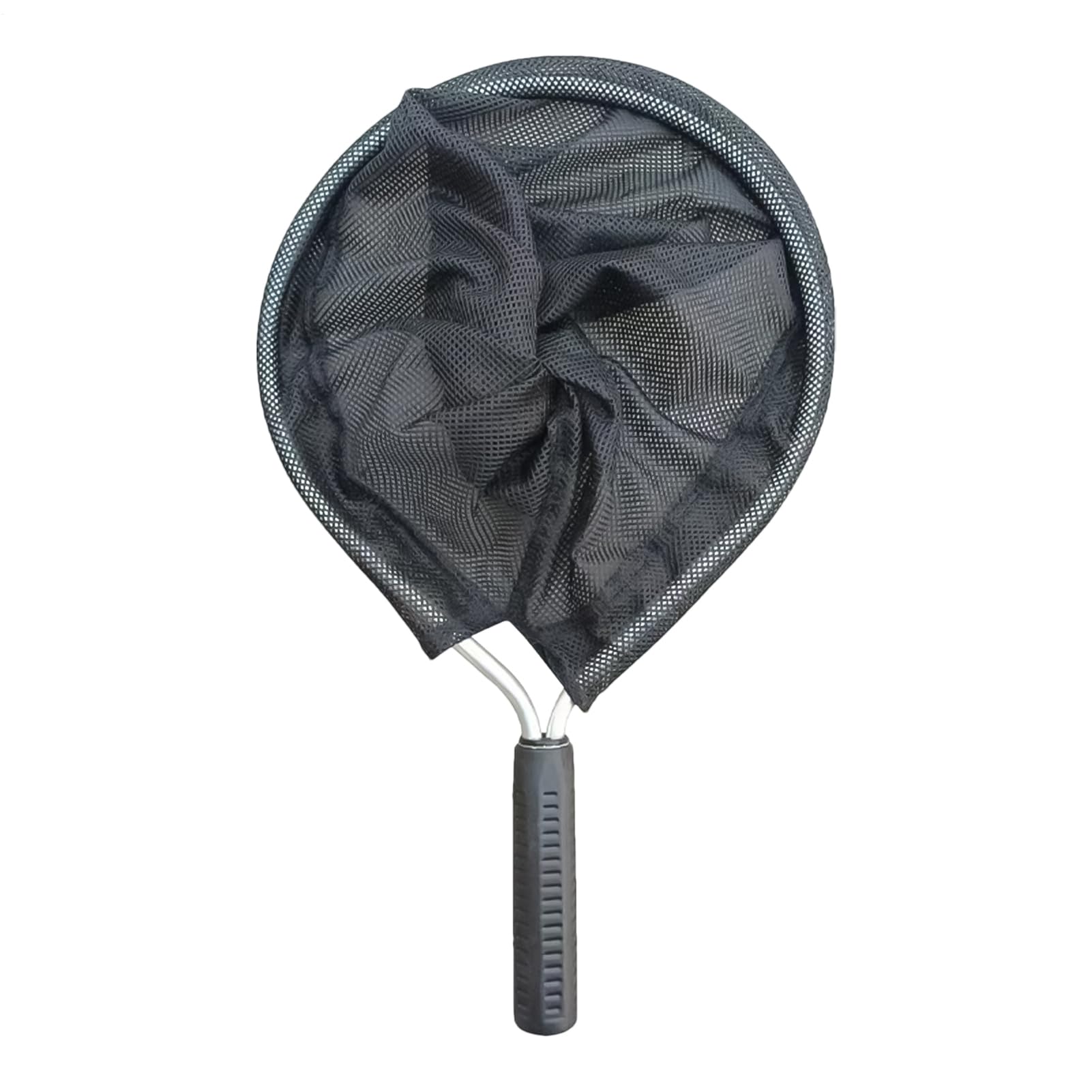 Short Handle Fishing Net, Portable Compact Landing Net with Wear-Resistant Fish-Friendly Mesh for Catfish, Outdoor Fishing, Travel, Camping, Rivers, Lakes
