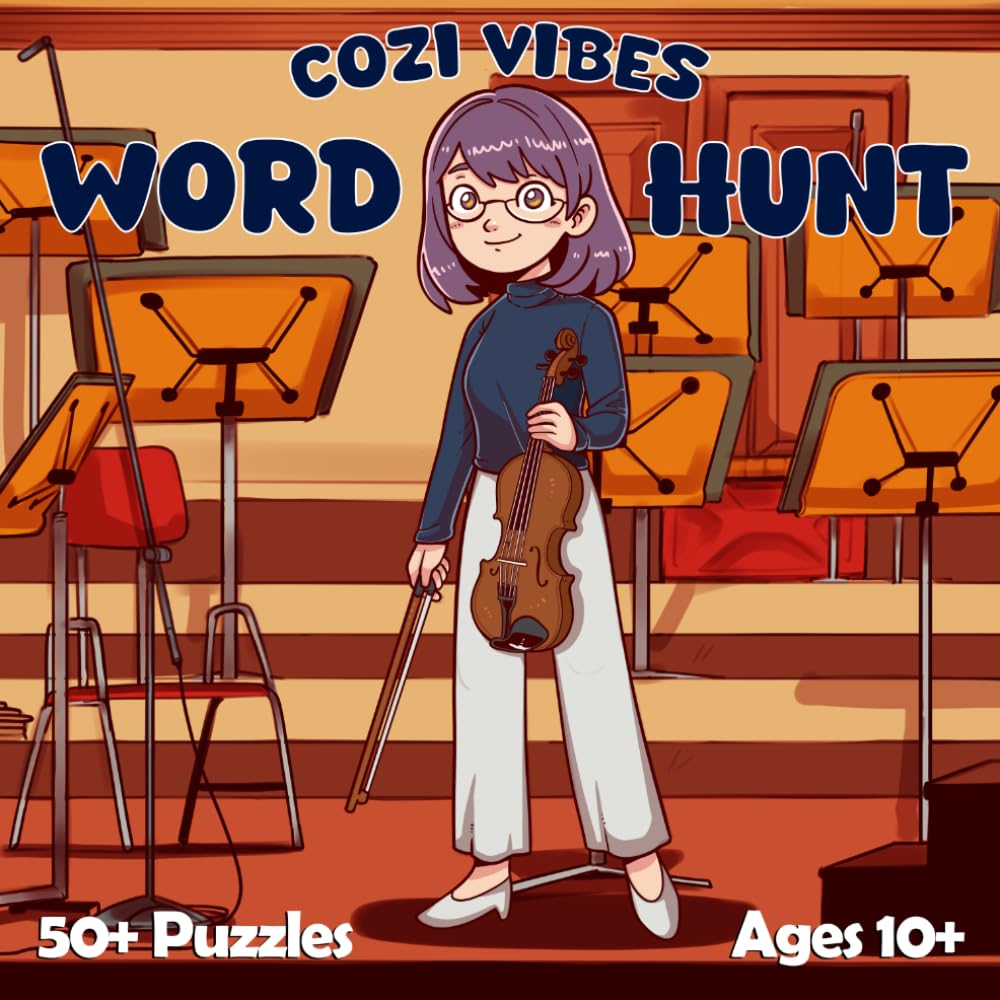 Cozi Vibes Musical Word Hunt: Word Search Puzzles for Ages 10 and Up: Challenging Fun for the Whole Family (Cozi Vibes Word Hunts)