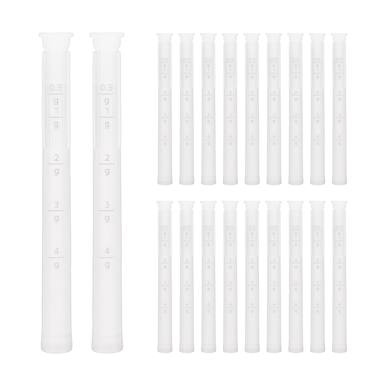 Disposable Vaginal Cream Applicators, Individually Wrapped with Threaded Tip & Dosage Scale(20 Packs)