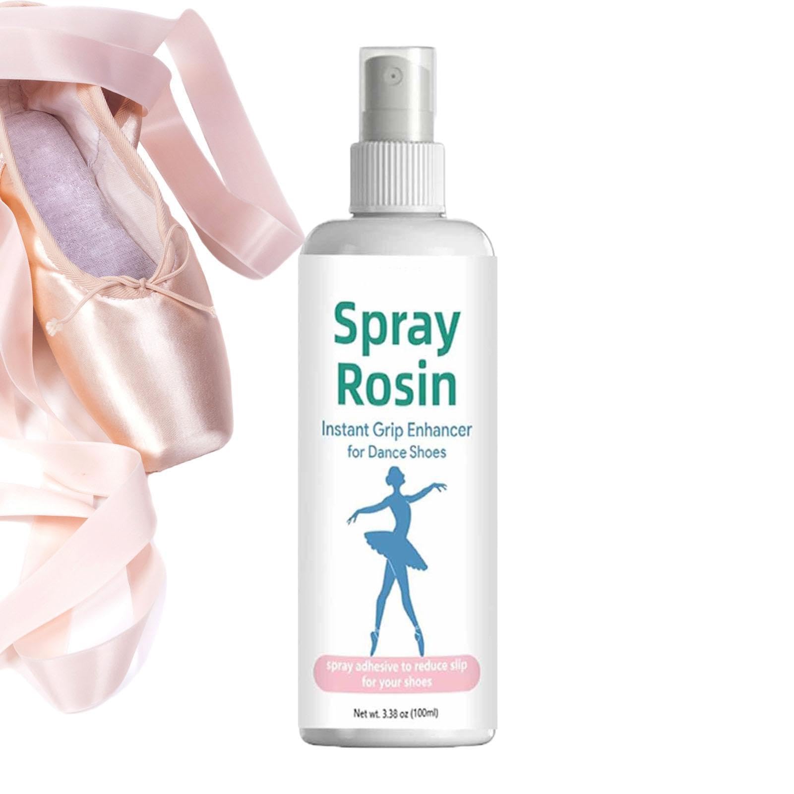 Spray Colophane Antidérapant 100 ML pour Danseurs - Renfort Adhérence Chaussons Danse Portable Longue Durée