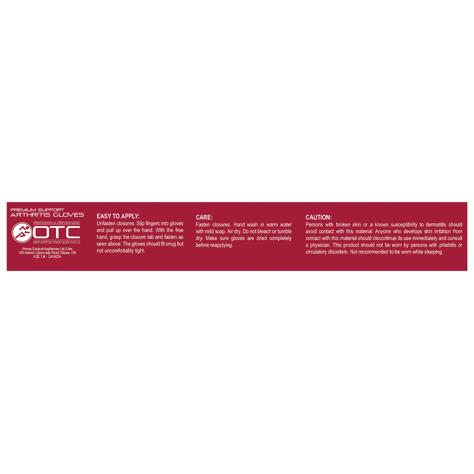 OTC Premium Support Arthritis Gloves, 1 Pair, Large
