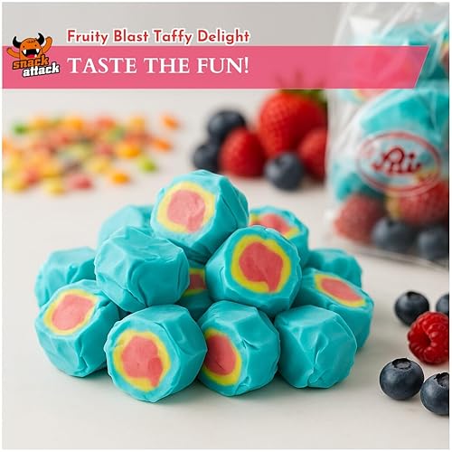 Miniatura 62 de Snack Attack Caramelos de agua salada envueltos individualmente a granel de 1 libra – Caramelos masticables de agua salada, sabores costeros