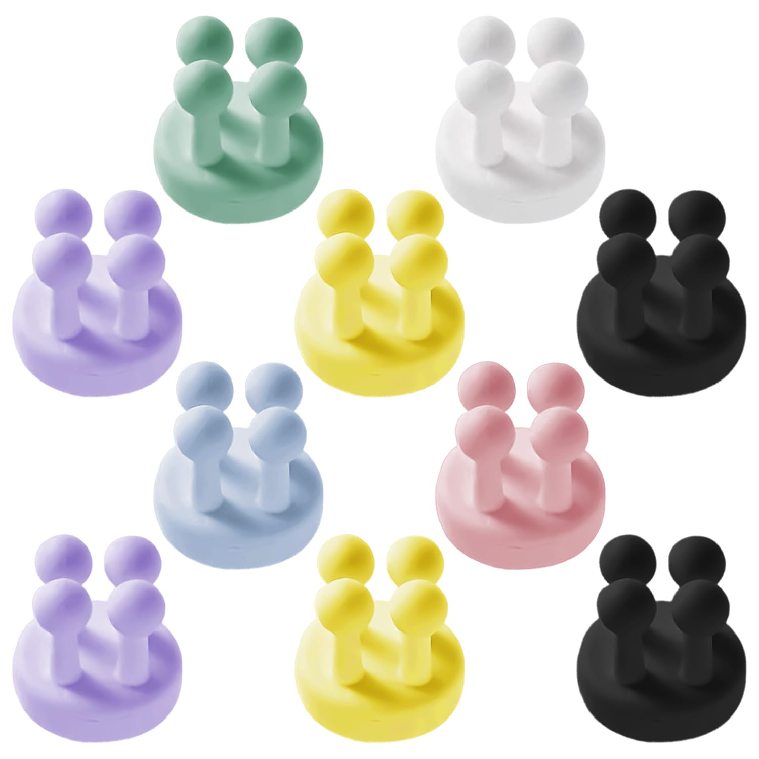 Oodjvn Random 10 Toothbrush Hooks, Strong And Seamless Hooks, Bathroom Storage Hooks, Suitable For Toothbrushes And Razors.