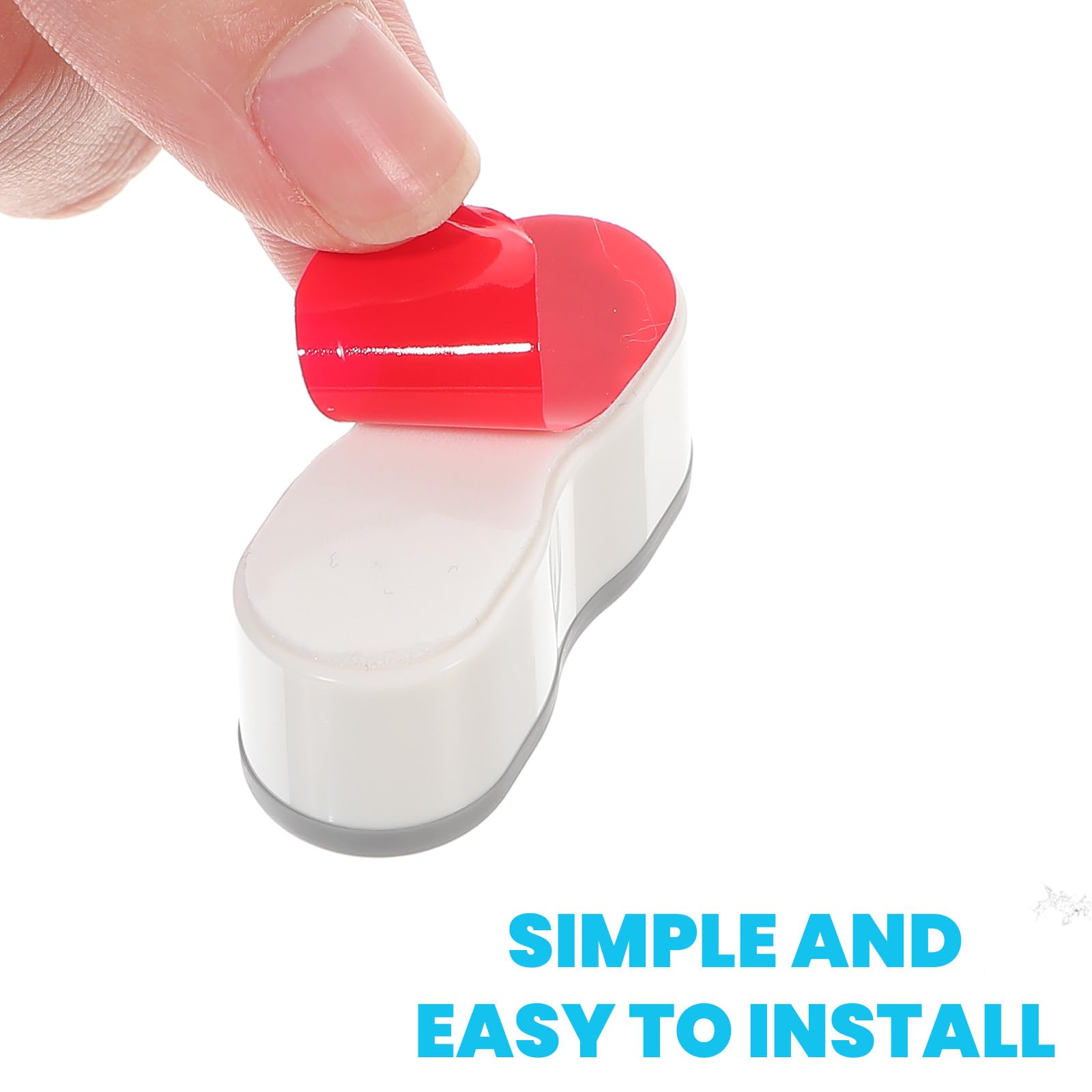 8 Pcs Toilet Seat Bumpers Universal Buffer Toilet Lid Bumpers for Bidet Strong Adhesive Toilet Seat Spacers Bidet — view 4