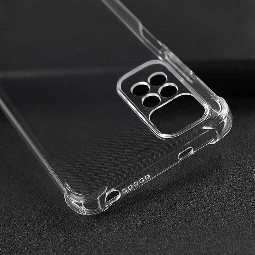 Image of BOXXO Flexible Back Cover for Mi Redmi Note 11 Pro Plus 5G | Back Cover Transparent Clear Shockproof Case Four Corner Protection | Slim Protective Mobile Phone Cover for Redmi Note 11 Pro Plus