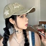 Y2K Hole Five，Pointed Star Washed Denim Baseball Cap Snapback Hats Autumn Summer for Men Women Caps Sports Casquette Hats