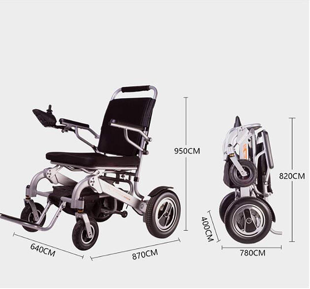 Sedia a rotelle elettrica pieghevole sedia a rotelle automatica intelligente disabili vecchio scooter