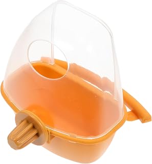 UKCOCO 2 Pçs Caixa De Comida De Pássaro Janela Alimentador De Pássaros Periquito Alimentador De Frutas Copo Alimentador De Água De Pássaro Tigela De Água Prato De Pássaro Caixa De
