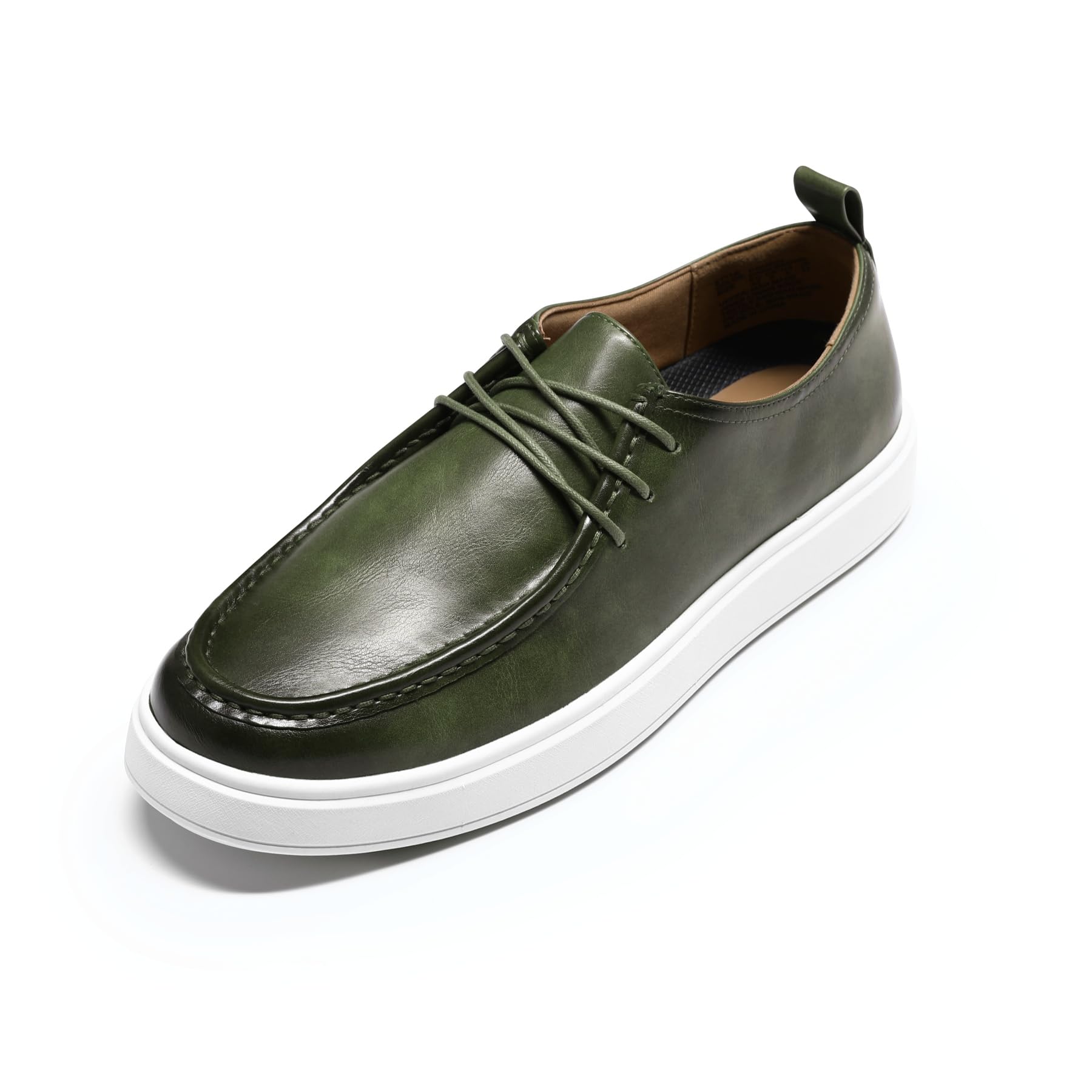 Allthemen Herren Loafer mit Schnürsenkel Mokassin Leder Slipper Business | Flache Sohle, Bootsschuhe, Bequem Leicht, Slipper, Casual, Halbschuhe, Freizeitschuhe, Moccasins