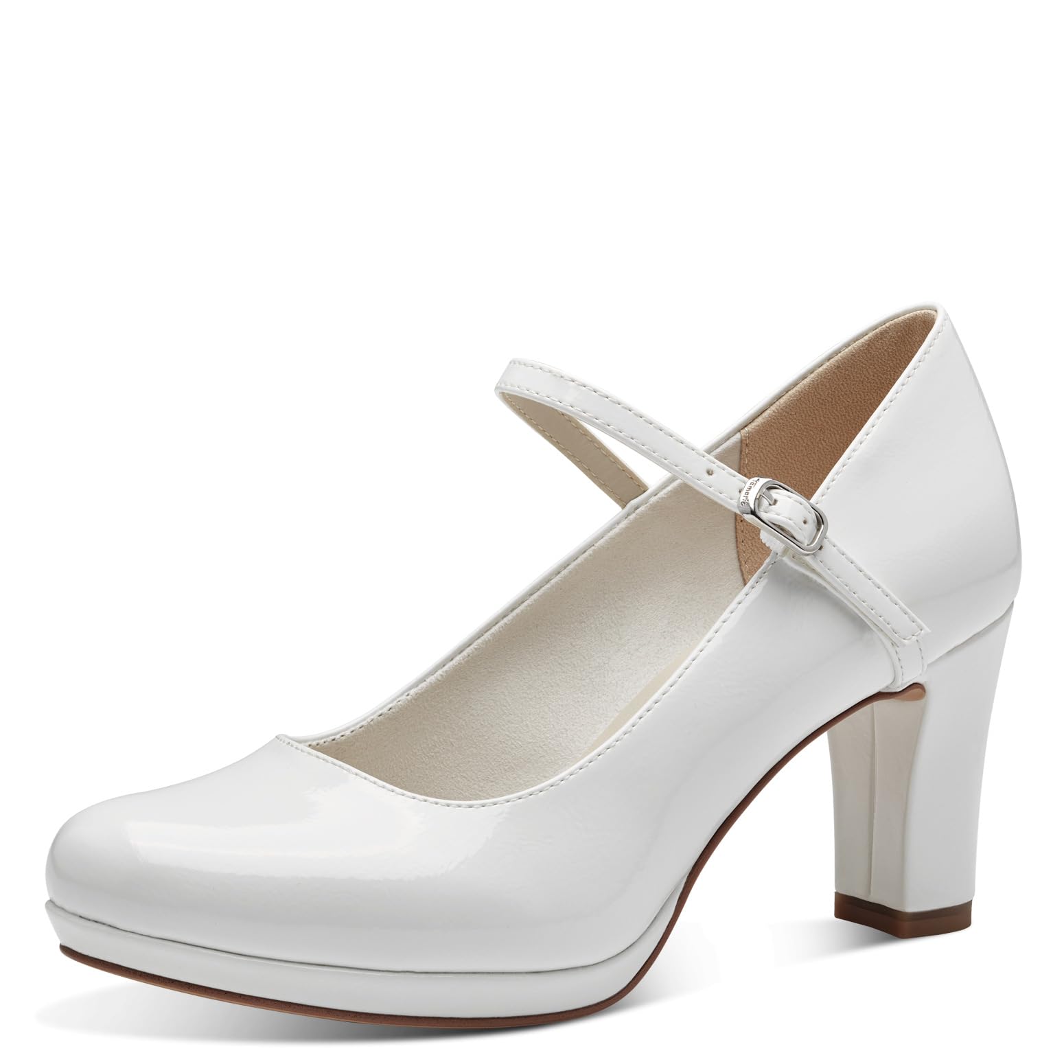 Tamaris Women's Vegan Elegant Slippers, White, 6 UK