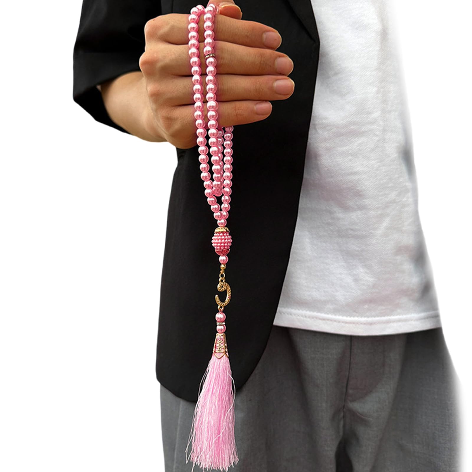 Hsyzygian Masbaha Beads Muslims Prayer 99 Bead Worry Beads for Faithfully Muslims and Peaceful Cultural Event Tasbih Dhikr Zikr Worry